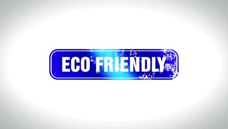 eco friendly word 3d animated wooden stamp animation