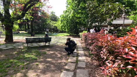 photographer capturing moments in milan park