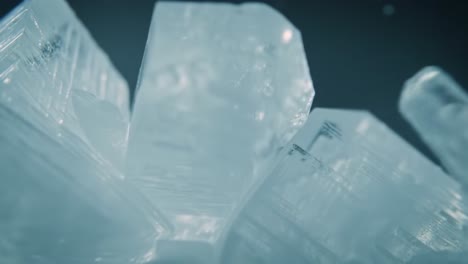 a close-up exploration of crystal structures: an intriguing journey through the beauty and complexity of ice formations captured in stunning detail