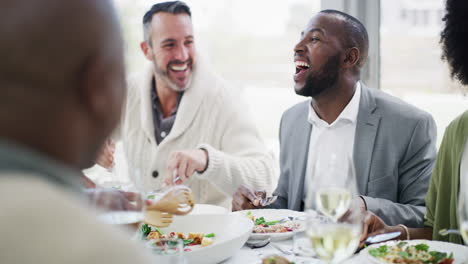 diverse group of people joking