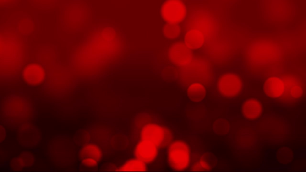 Red Defocused Moving Particles