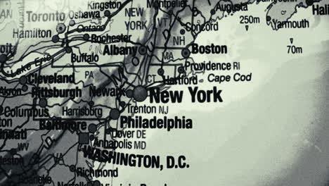map of the northeastern united states and canada