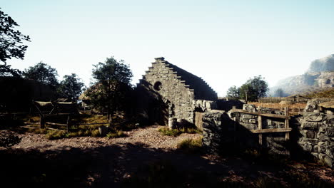 ruinas de antiguas aldeas