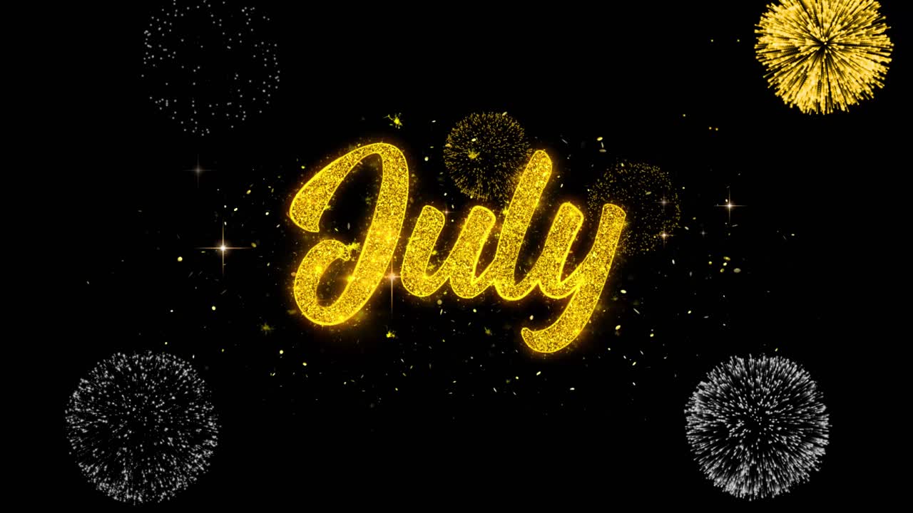 July Celebration Fireworks Graphic