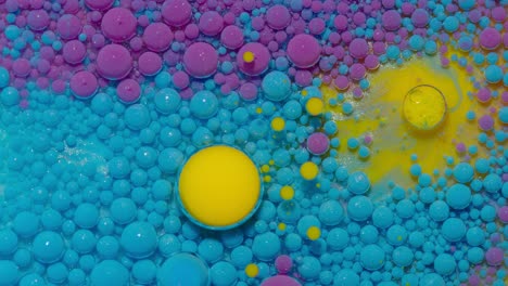 abstract colorful oil and water bubbles