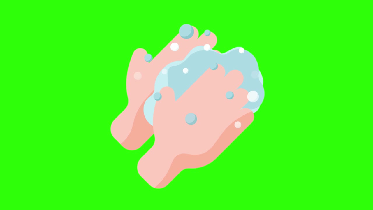 green screen, corona virus ,  hand washing