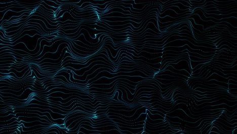 animación de fondo negro con ondas azules en movimiento