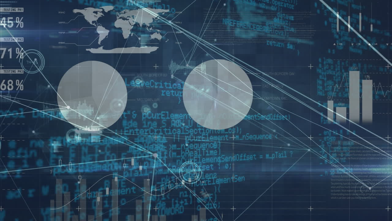 데이터 프로세싱을 통한 연결 네트워크의 애니메이션