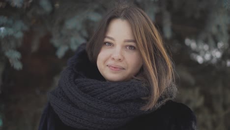 woman in winter portrait