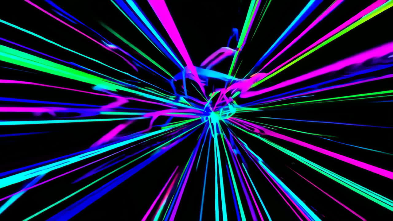 líneas de velocidad de neón abstractas