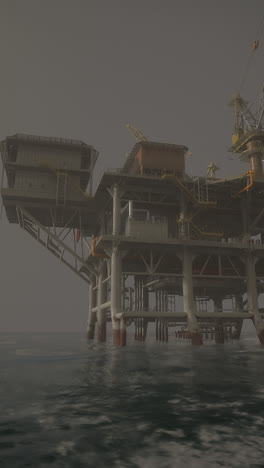 oil rig platform in the ocean