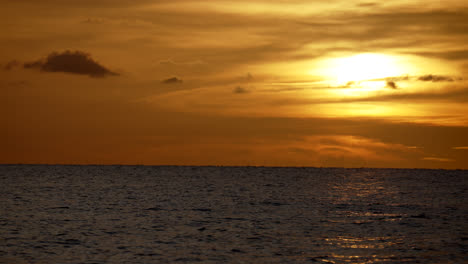 golden sunset over the ocean