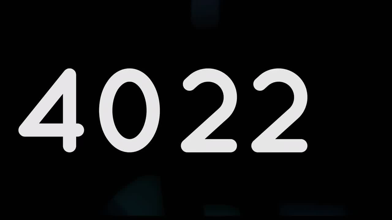 animación de números que cambian a lo largo de las estadísticas y procesamiento de datos