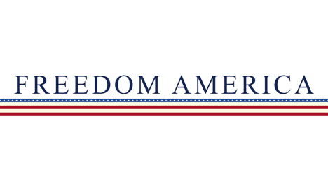 Animated-closeup-text-Freedom-America-on-holiday-background-1