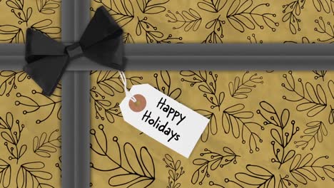 weihnachtsgeschenk in festlicher verpackung
