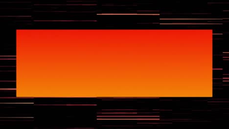 animation of glowing orange shapes moving on black background