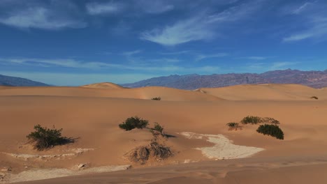 desierto de dunas de arena en el parque nacional del valle de la muerte en nevada y california, paisaje pintoresco naturaleza