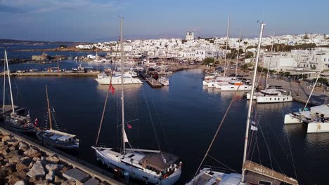 Drone-passes-between-two-masts.