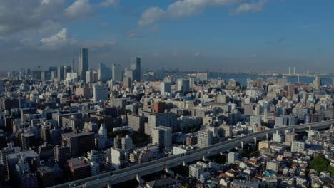 The-aerial-view-of-Yokohama