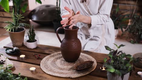 ceremonia de cacao, ritual de apertura del corazón en un lugar atmosférico