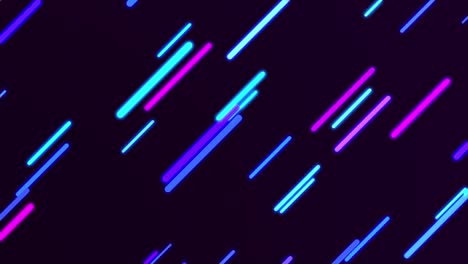 líneas de colores de neón fondo abstracto bucle sin costuras 4k