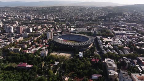 boris paichadze dinamo stadium in tbilisi, georgia capital city. summer day