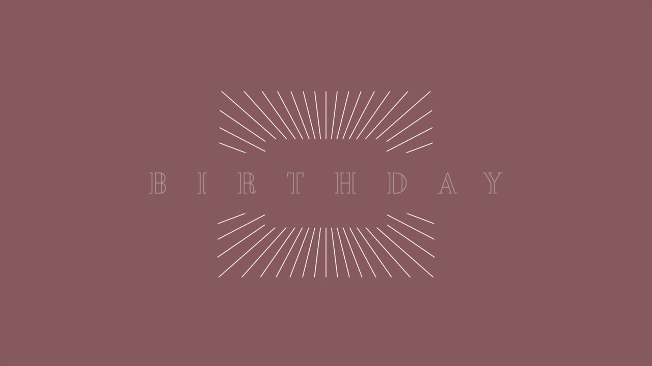 y el texto de felicitaciones de cumpleaños de moda en gradiente marrón retro