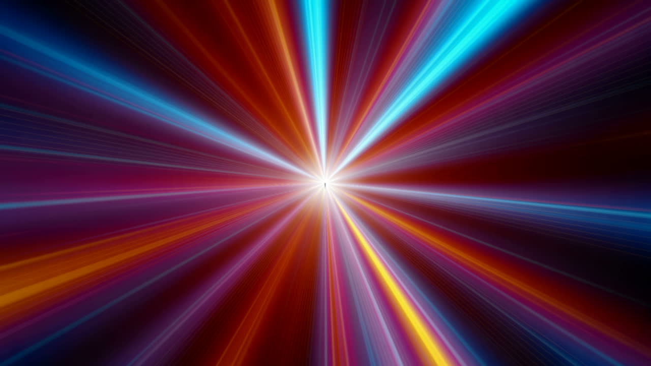Dynamic Light Rays Bursting from a Bright Center