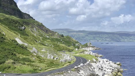 the antrim coast road in northern ireland