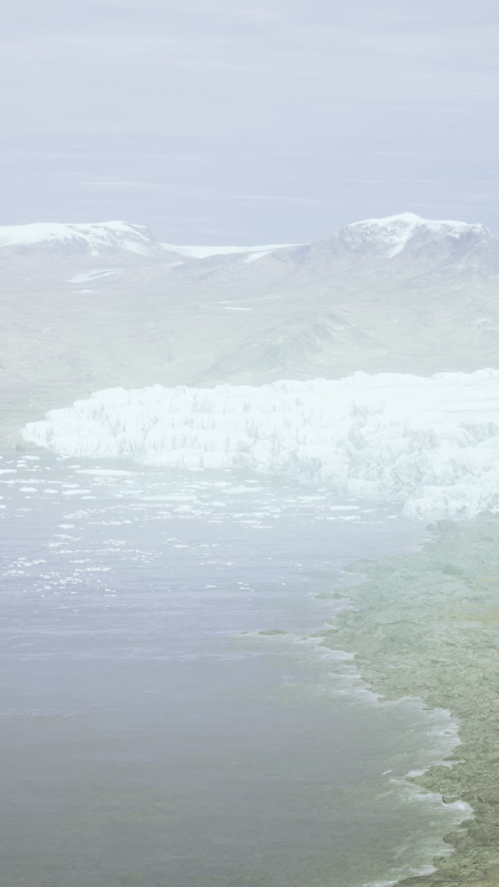Glaciers meet the sea in a breathtaking display of natures beauty