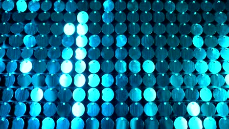 brillos azules brillantes fondo reflectante. pared de brillo cinético abstracto en movimiento. decoración de clubes nocturnos. se puede usar como transiciones, añadido a proyectos modernos, fondos de arte.