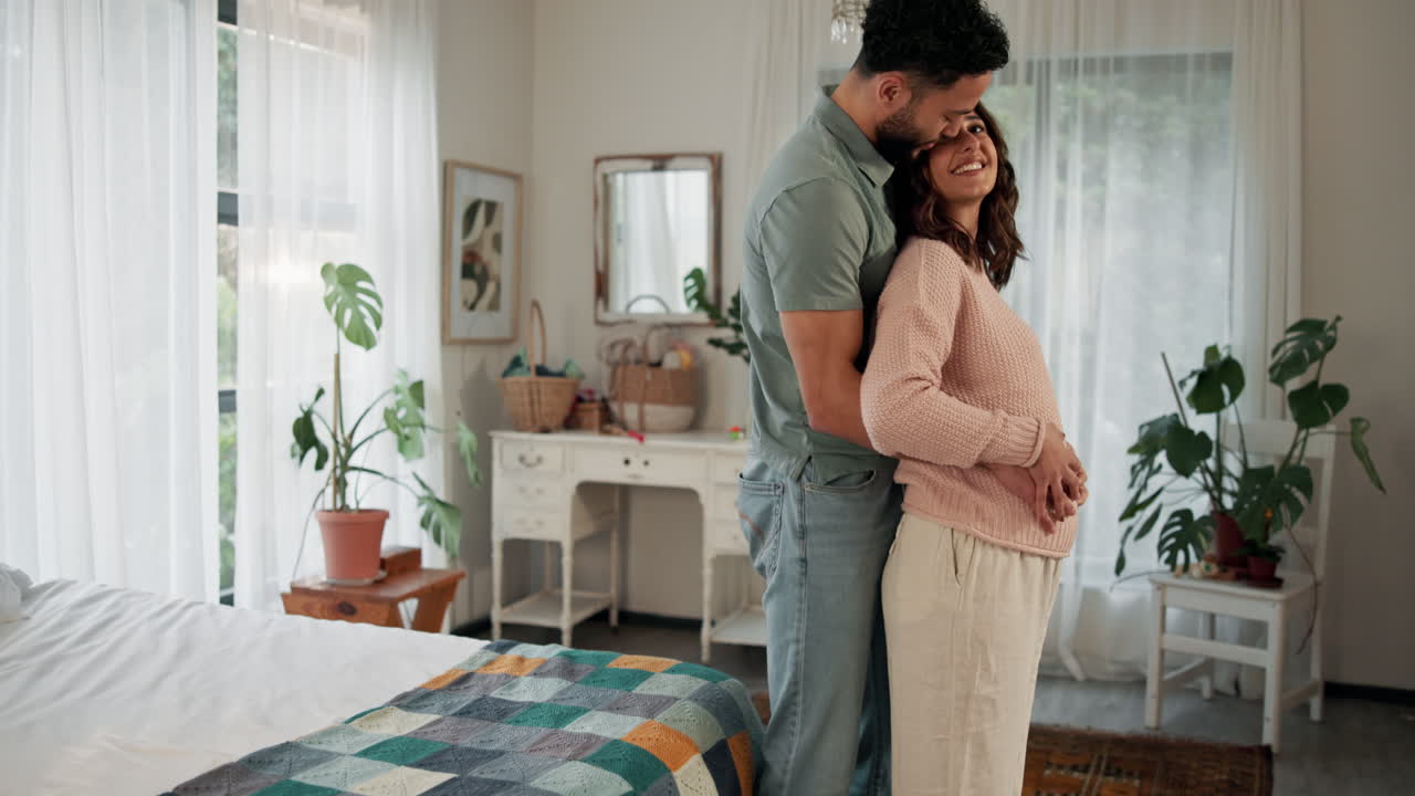 Loving Couple Expecting A Baby