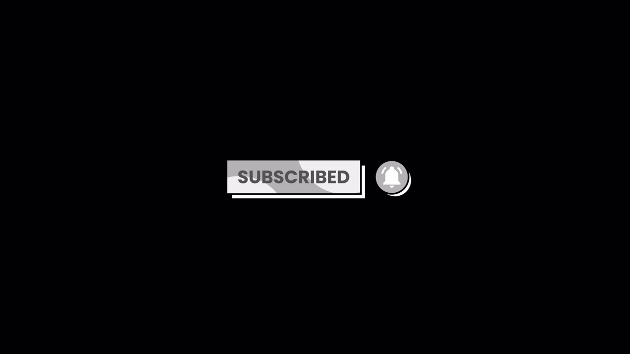 Animated Subscribe Button and Notification Bell Click