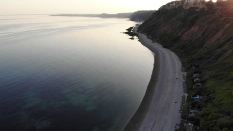 calm tranquil waters beside secluded littlecombe shoot beach