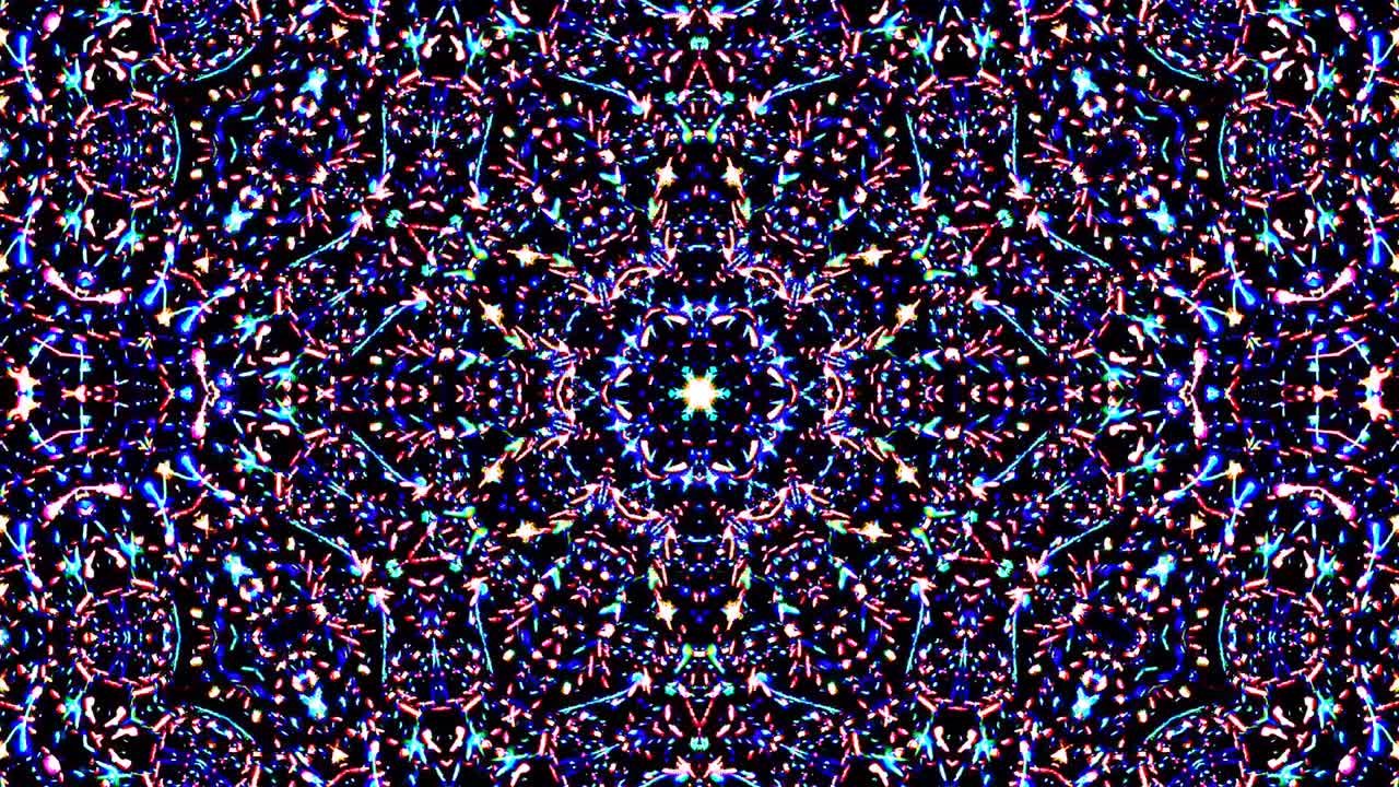 luz abstracta brillante que gobierna el color completo, caleidoscopio