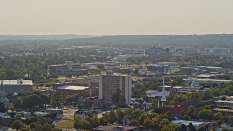 augusta georgia aerial v11 orbiting shot capturing university medical center and downtown cityscape at daytime - shot with inspire 2, x7 camera - october 2020