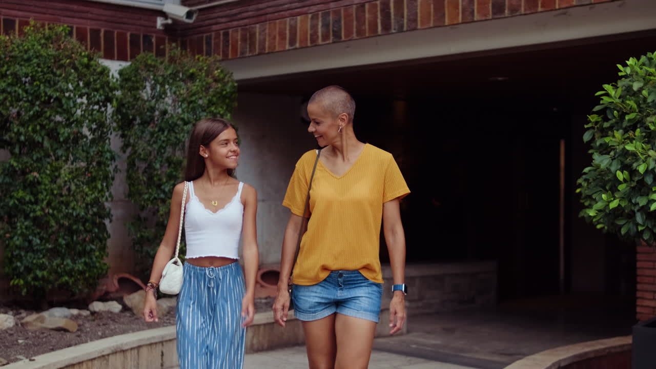 Happy Bald Woman Smiling at Camera