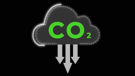 co2 atmosphere build-up, climate change co2 reduction needed concept