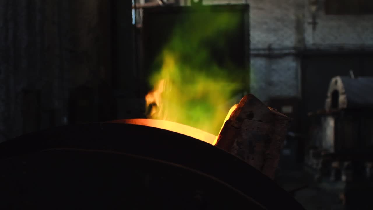 Molten Metal in a Foundry