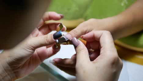 Woman-Getting-Gel-Nails-Extension-By-The-Beautician