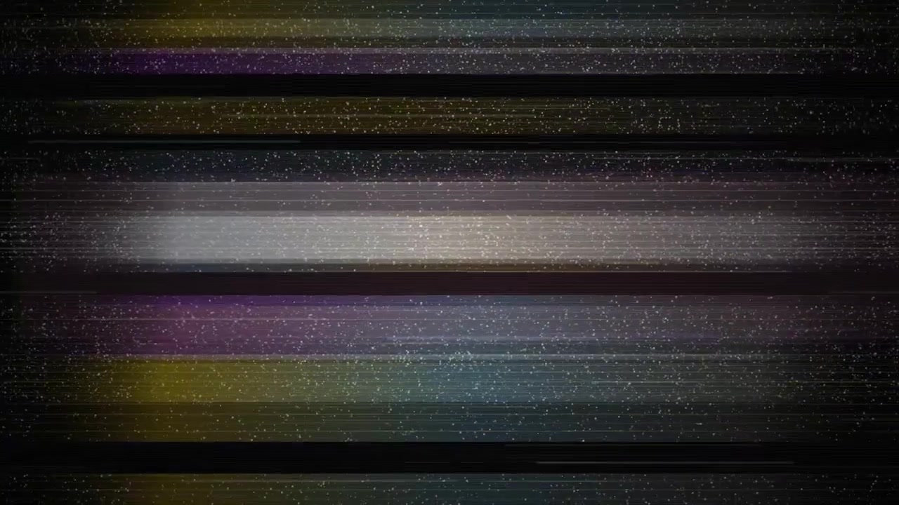 Analog Television Glitch Effect with Static Noise