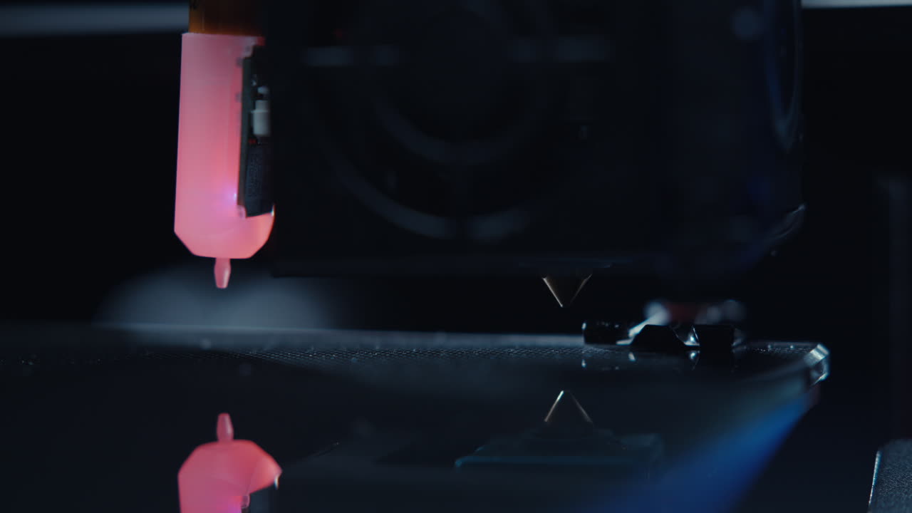 3d 프린팅 프로세스 클로즈업