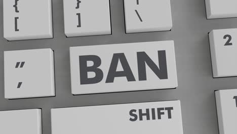 ban button pressing on keyboard