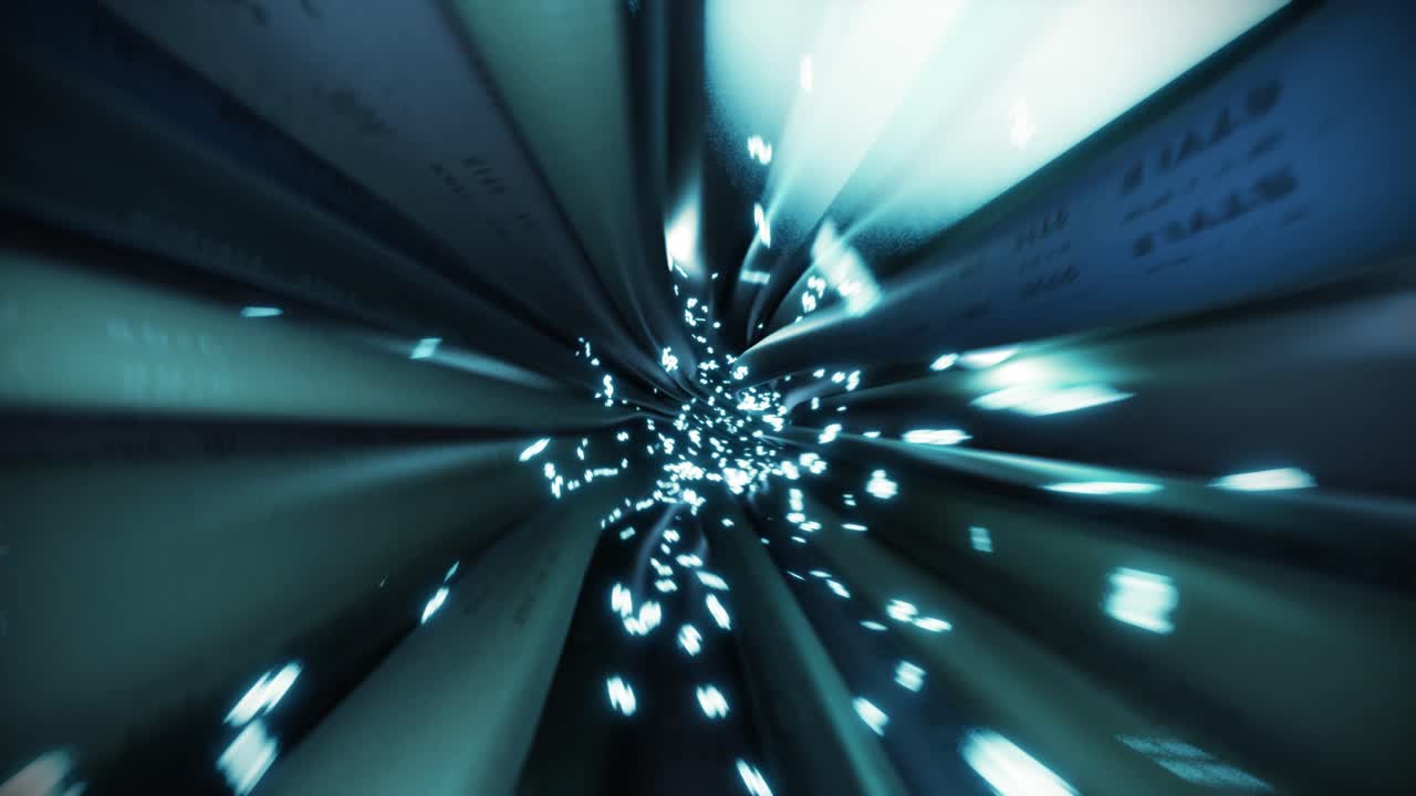 los cables, los cables, el signo del dólar, el vuelo a través de los datos, internet, el circuito de energía, la fibra 4k.