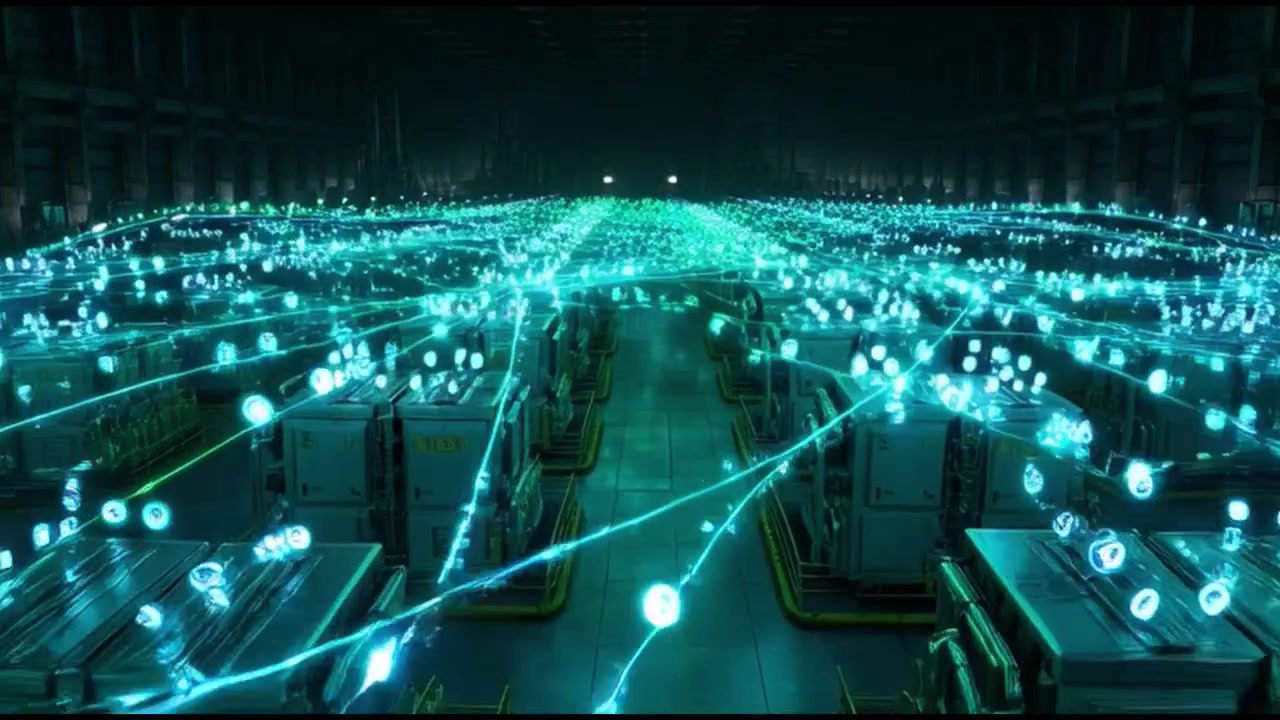 Digital Information Flow and Network Connections in a Data Center