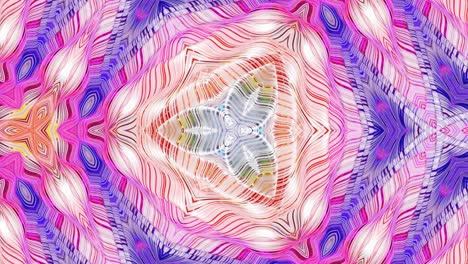 3d elegante abstracto en bucle bg como patrón simétrico ondulado como estructura caleidoscópica con ondas, vidrio líquido multicolor con hermosos colores de gradiente. 4k animado fluido colorido de moda