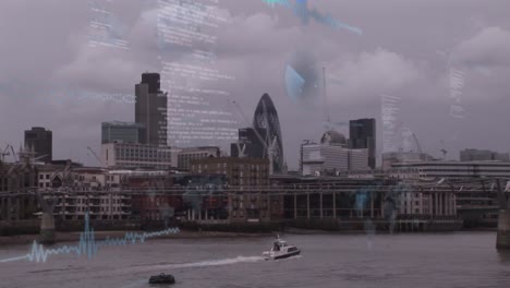 Animation-of-data-processing-and-diagrams-over-london-cityscape