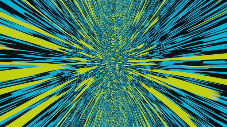 Travel though this science fiction wormhole at warp speed stock video