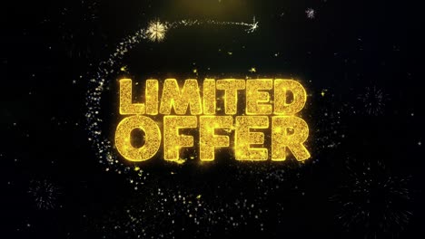 limited time offer with fireworks