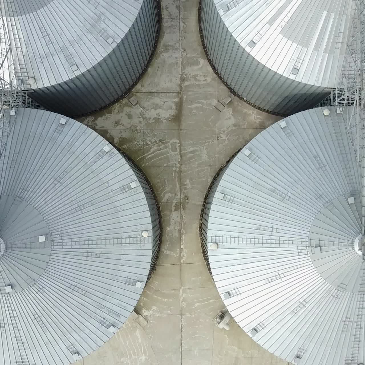 Towers of grain drying enterprise